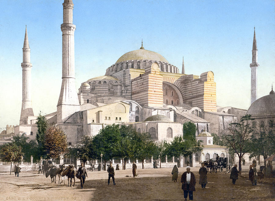 Hagia Sophia, Istanbul, Turkey, C. 1890 #1 Photograph by Science Source