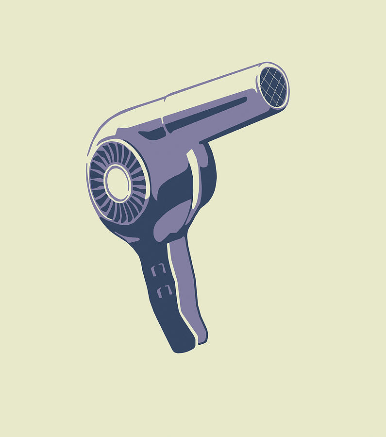 Vintage Drawing - Hairdryer #1 by CSA Images