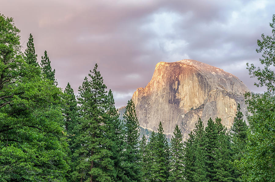 Yosemite National Park Photograph - Half Dome After Sunset #1 by Joseph S Giacalone
