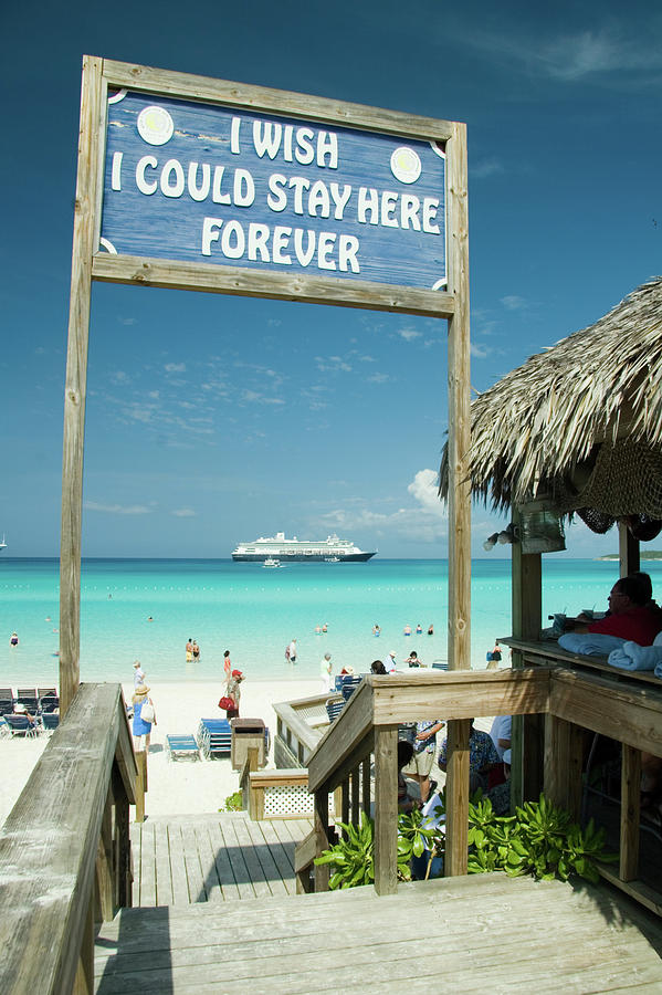 Half Moon Cay, Bahamas beach scene #1 Photograph by David Smith - Pixels