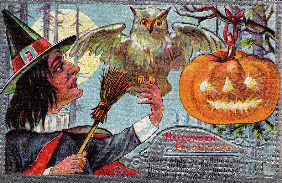 Halloween Precautions #1 Painting by Unknown