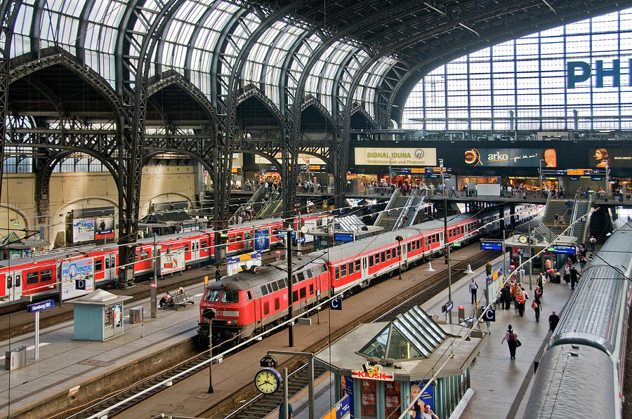 Hamburg Central Train Station #1 Photograph by Izzet Keribar