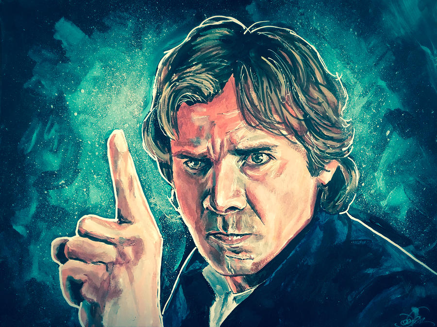 Han Solo  #1 Painting by Joel Tesch