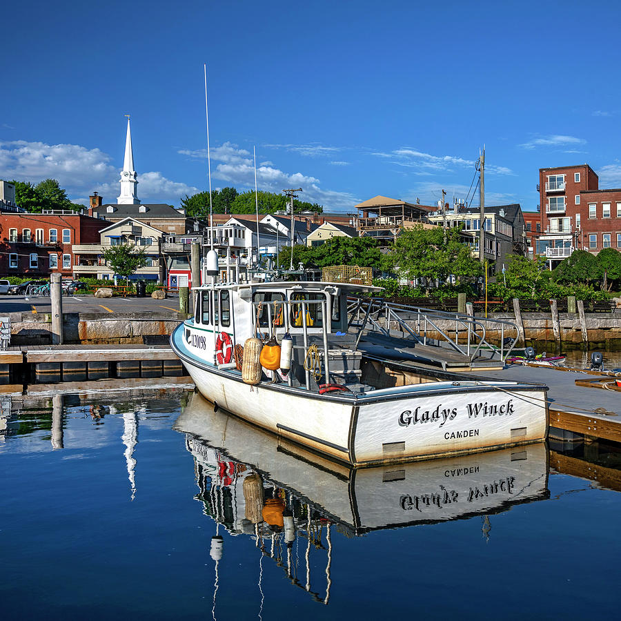 Harbor Scene, Camden, Maine Digital Art by Claudia Uripos - Fine Art ...