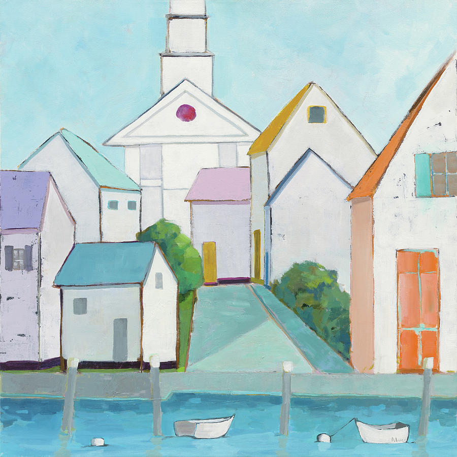 Architecture Painting - Harbor Town IIi No Sign #1 by Phyllis Adams