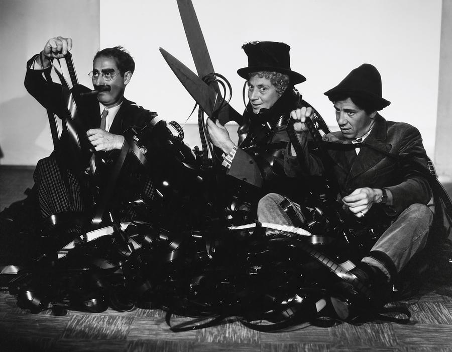 Harpo Marx . The Marx Brothers . Chico Marx . Groucho Marx . #1 Photograph by Album