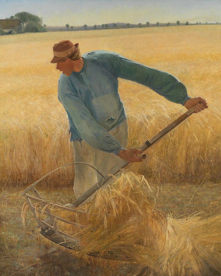 Harvest, from 1885 Painting by Laurits Andersen Ring