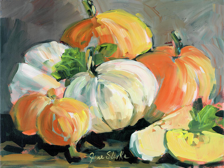 Pumpkin Mixed Media - Harvested I #1 by Jane Slivka