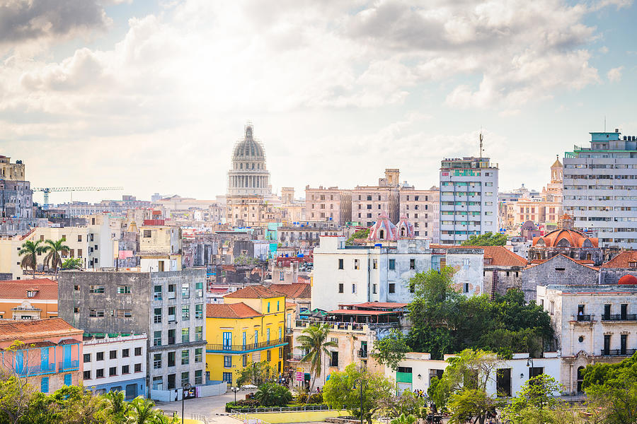 Havana, Cuba Downtown Skyline Photograph by Sean Pavone - Fine Art America