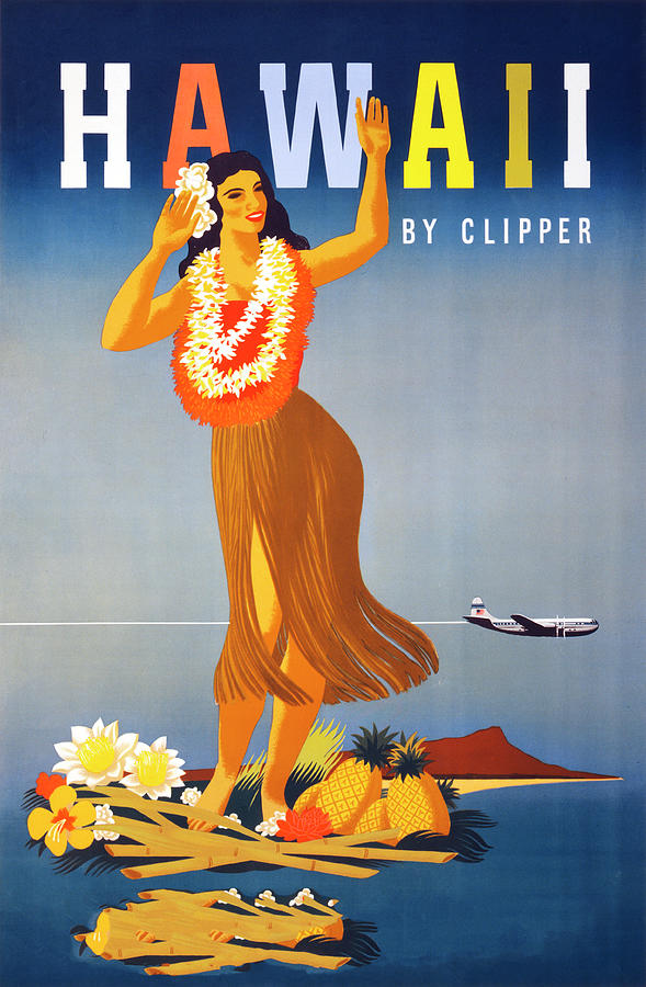 Hawaii Travel Poster #1 Photograph by Graphicaartis