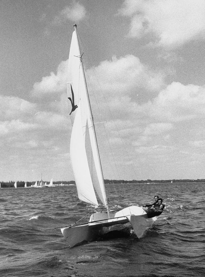 Hawaiian Catamaran At The One Of A Kind Photograph by Eliot Elisofon Hawaiian Catamaran At The One Of A Kind Photograph by Eliot Elisofon