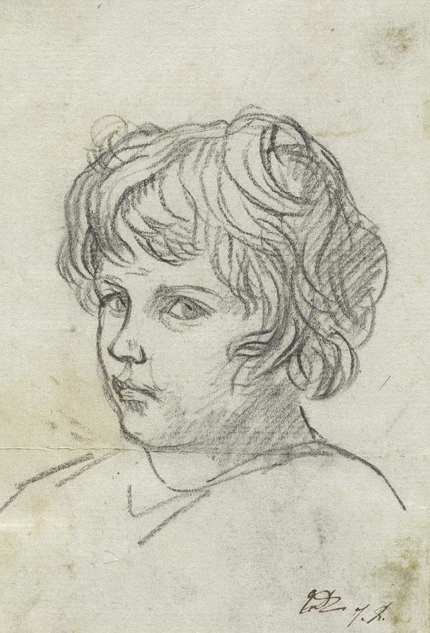 Head Of A Boy Drawing by Jacques Louis David - Fine Art America