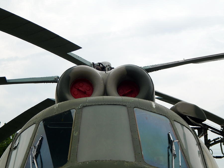 Transportation Photograph - Helicopters are at the civil and military airfield #1 by Oleg Prokopenko