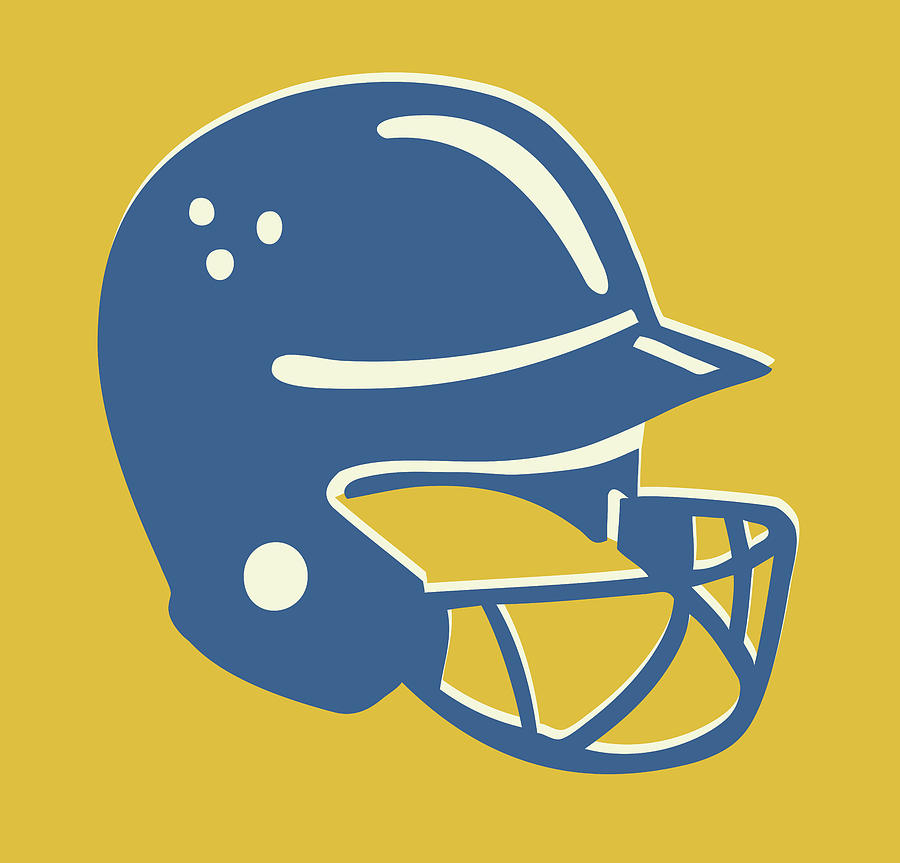 Baseball Drawing - Helmet #1 by CSA Images