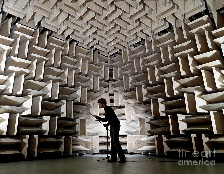 London Photograph - Hemi-anechoic Chamber Experiment #1 by Andrew Brookes, National Physical Laboratory/science Photo Library