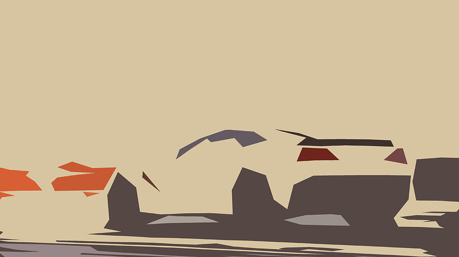 Hennessey HPE500 Corvette Stingray Abstract Design #1 Digital Art by CarsToon Concept