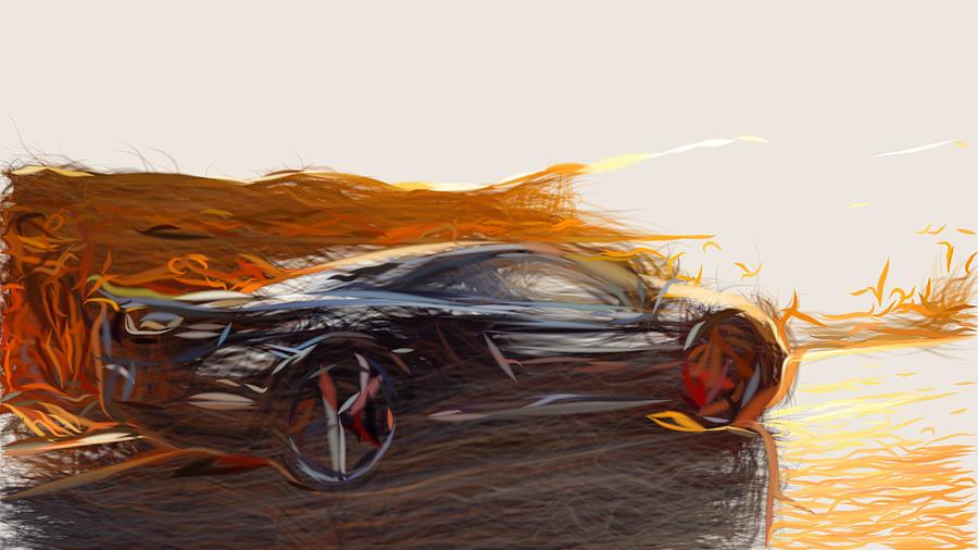 Hennessey HPE700 12C Draw #2 Digital Art by CarsToon Concept