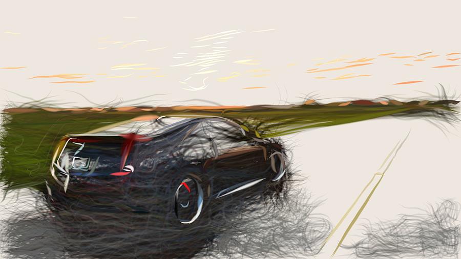 Hennessey VR1200 Twin Turbo Coupe Draw #1 Digital Art by CarsToon Concept
