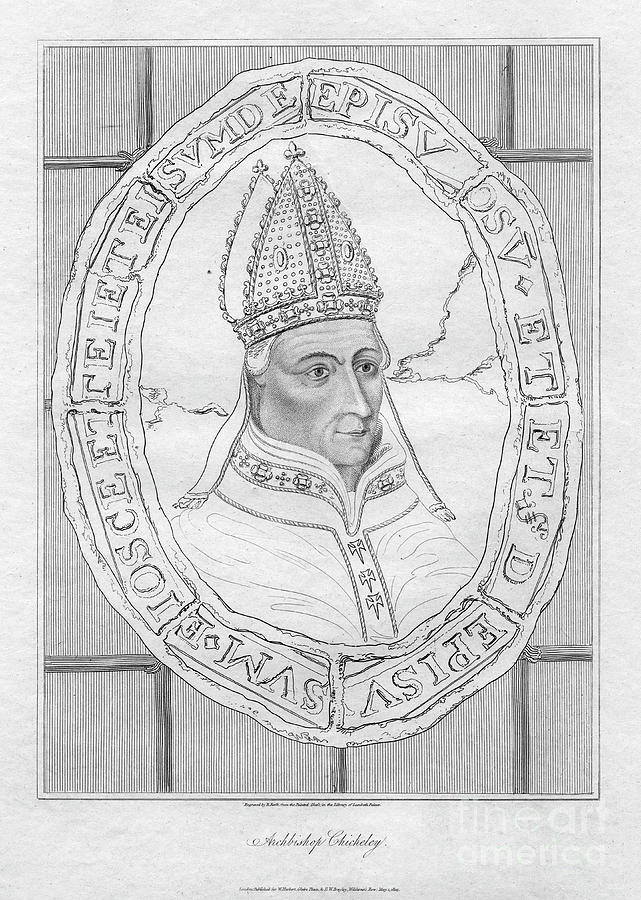 Henry Chicheley, Archbishop #1 Drawing by Print Collector
