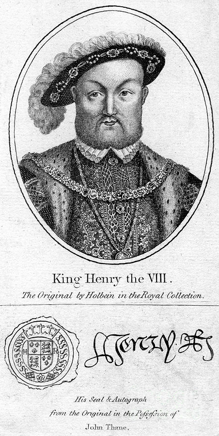 Henry Viii Of England, 1491-1547 #1 Drawing by Print Collector