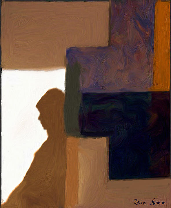 Her Silent Shadow  #1 Digital Art by Rein Nomm