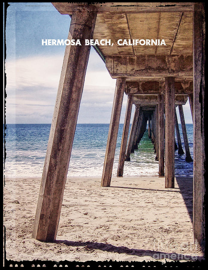 Hermosa Beach, California Digital Art by Phil Perkins