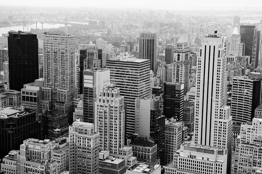 High Angle View Of Manhattans #1 Photograph by Johner Images