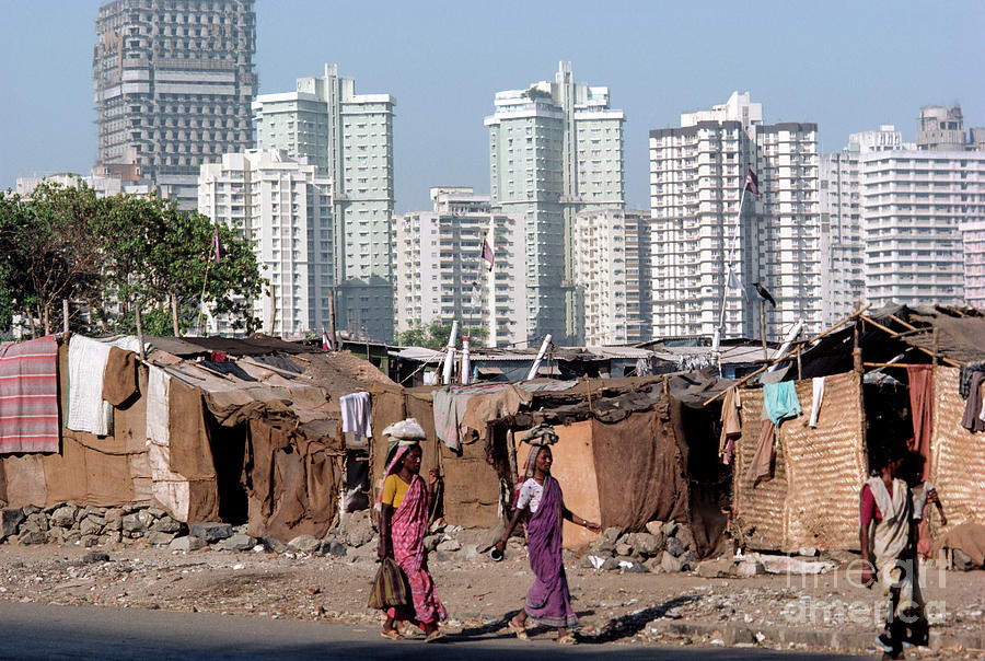 High-rise Buildings And Slums Photograph By Peter Menzel/science Photo ...