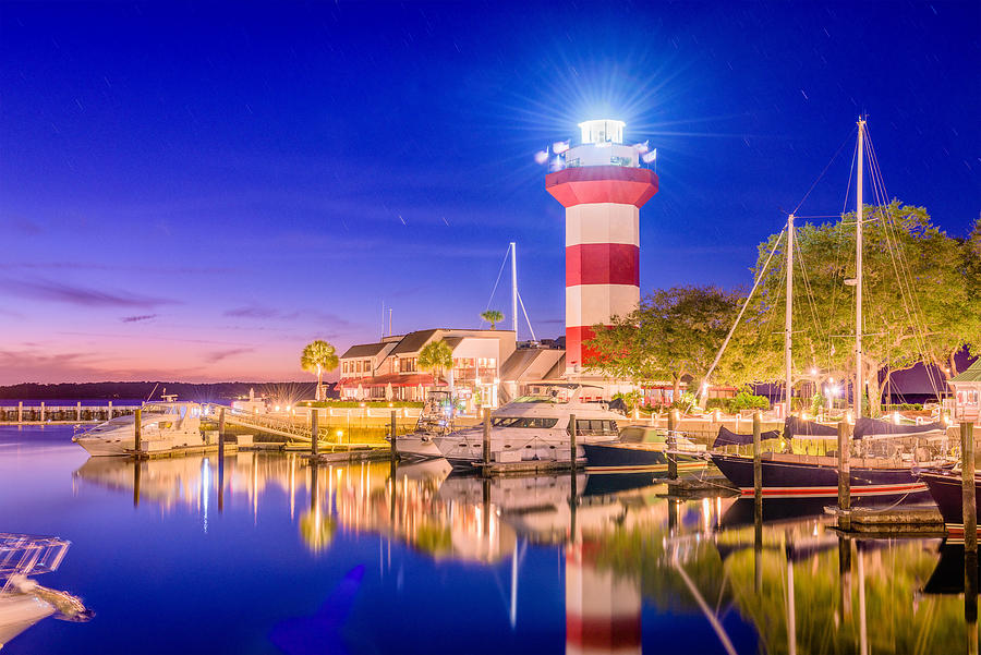 Boat Photograph - Hilton Head, South Carolina, Lighthouse #1 by Sean Pavone