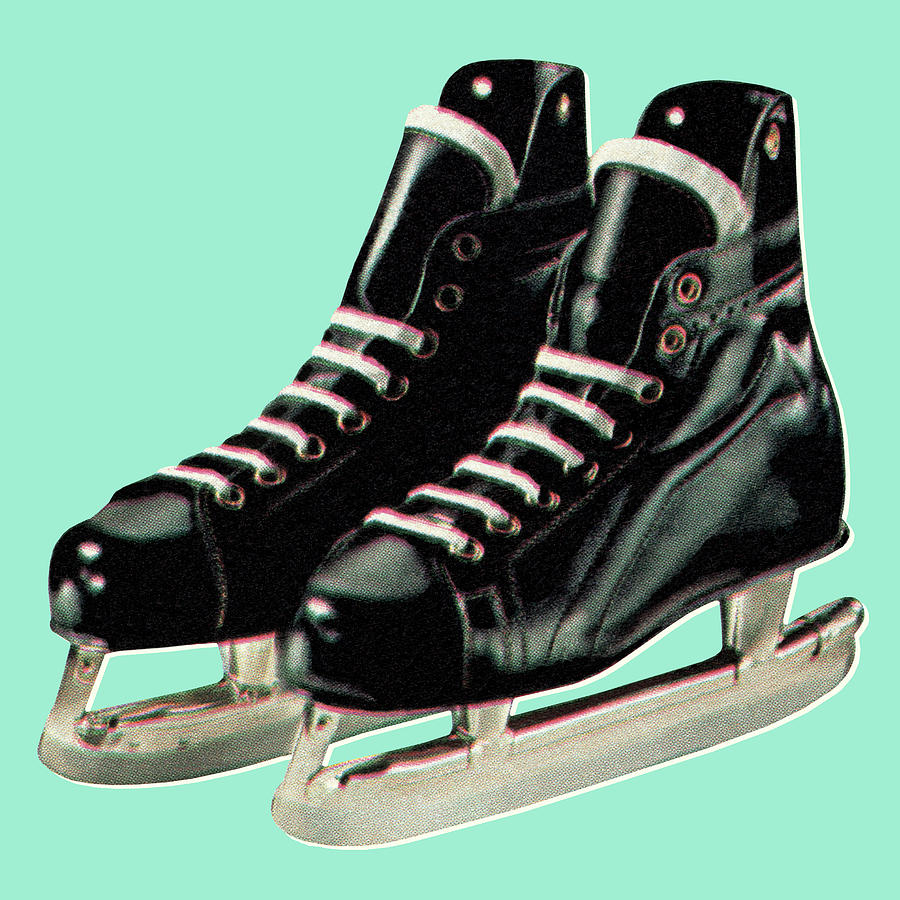 Hockey Drawing - Hockey Skates #1 by CSA Images