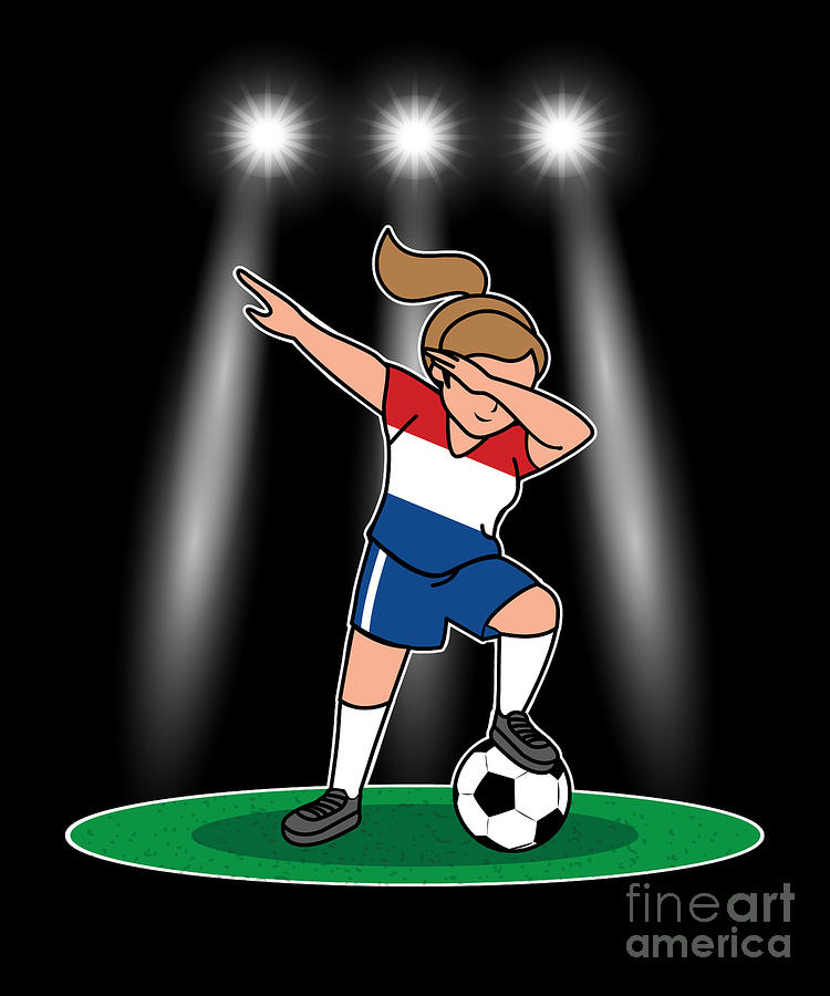 Holland Womens Soccer Kit France 2019 Girls Football Fans Futbol Supporters Coaches and International Players #1 Digital Art by Martin Hicks