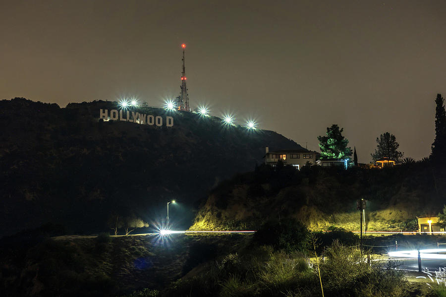 Hollywood Hills And Surrounding Landscape Near Los Angeles #1 Photograph by Alex Grichenko