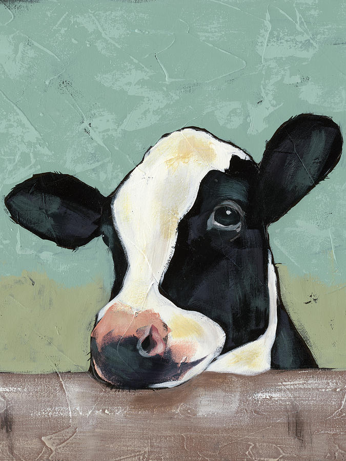Holstein Cow II #1 Painting by Jade Reynolds