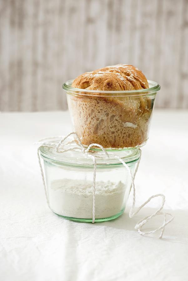 Home-made Bread In A Jar And Dry Ingredient Mix #1 Photograph by Sauer, Brigitte