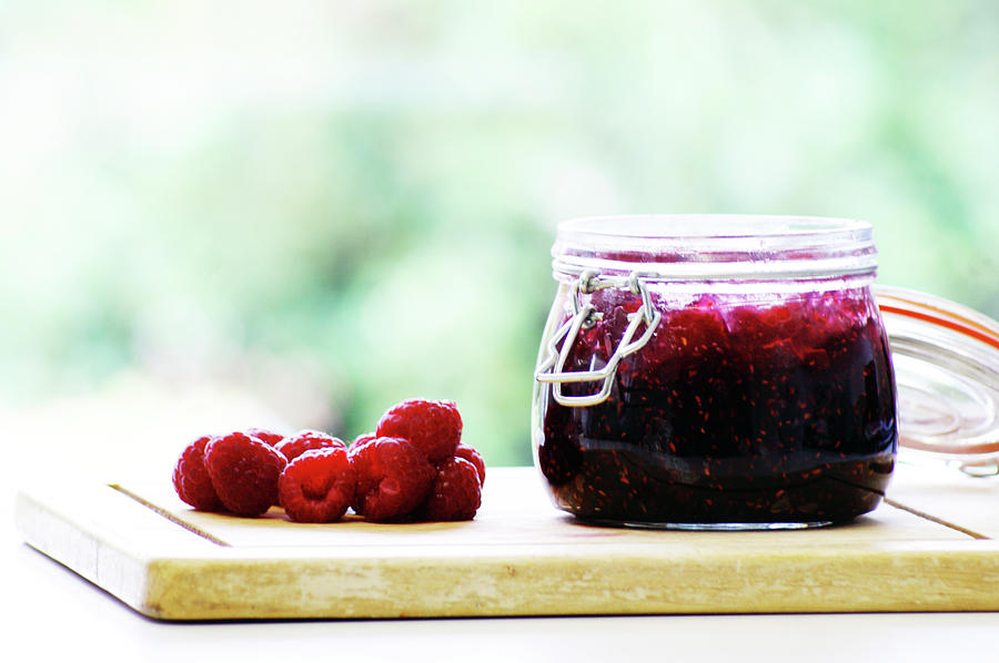 Home-made Raspberry Jam #1 Photograph by Gregoria Gregoriou Crowe Fine Art And Creative Photography.