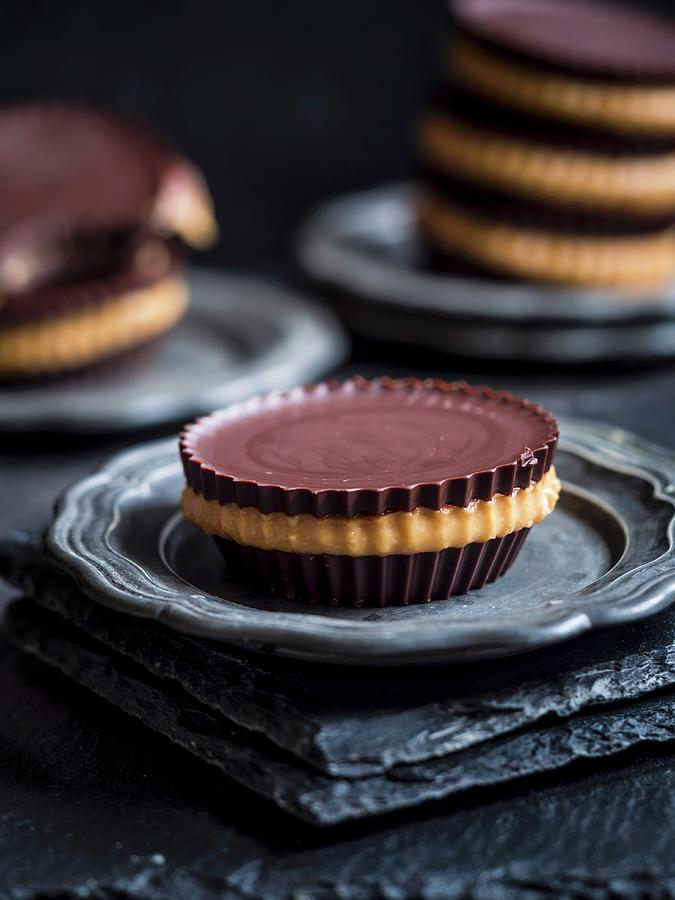 Homemade Peanut Butter Cups #1 Photograph by Magdalena Paluchowska