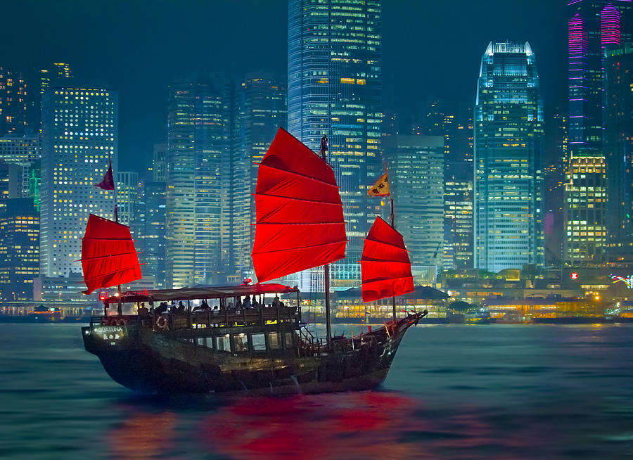 Hong Kong-boat Photograph by Albert Photo