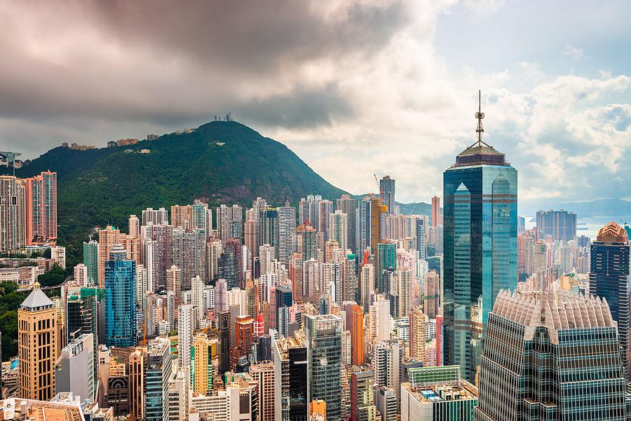 Hong Kong Photograph - Hong Kong, China Aerial View #1 by Sean Pavone