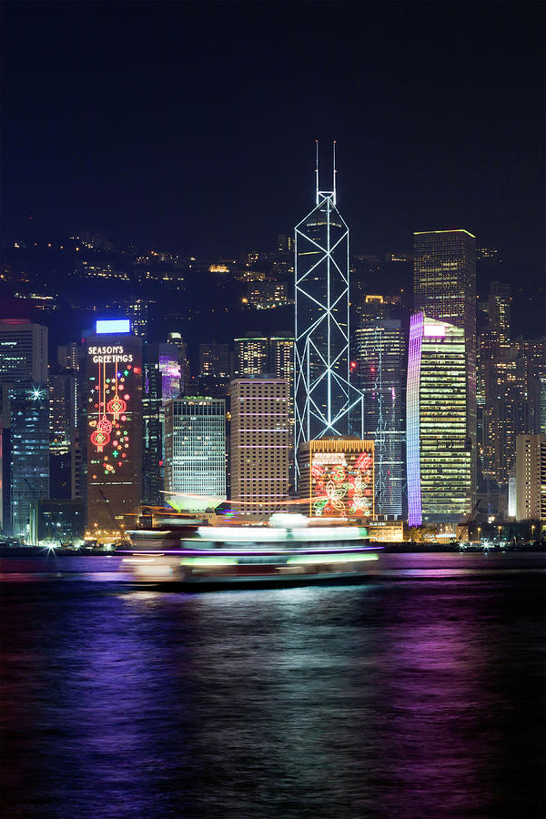 Hong Kong Night View #1 Photograph by V2images