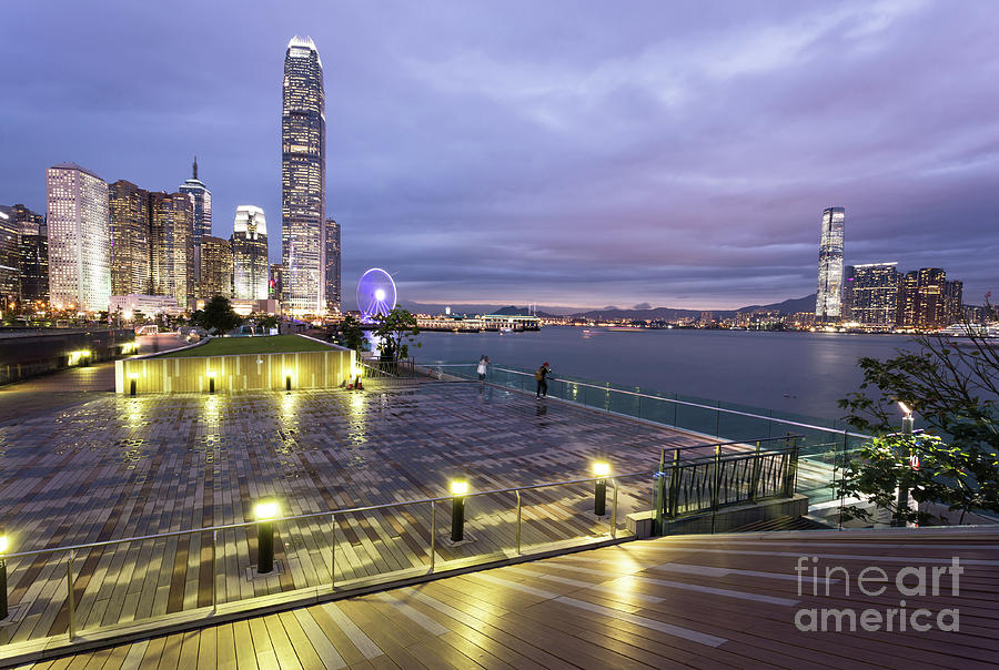 Hong Kong twilight #1 Photograph by Didier Marti