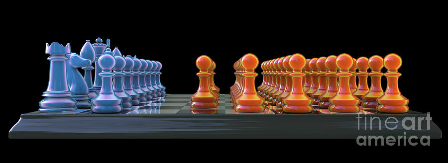 Chess Photograph - Horde Variant Of Chess #1 by Kateryna Kon/science Photo Library