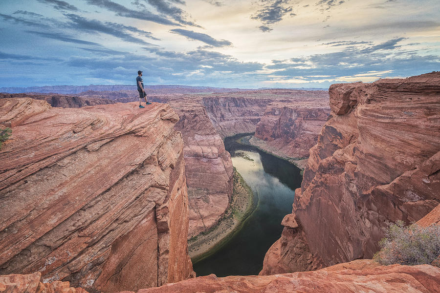 Horseshoe Bend Point At Sunset Photograph by Cavan Images - Fine Art ...