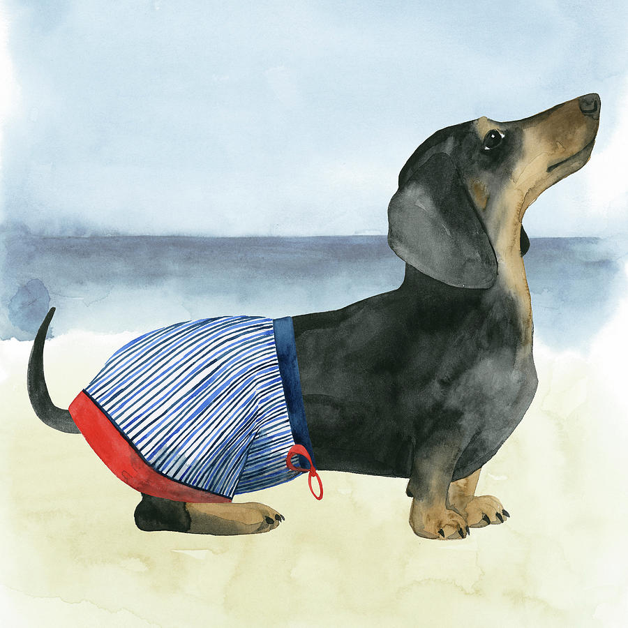 Dog Painting - Hot Dog Iv #1 by Grace Popp