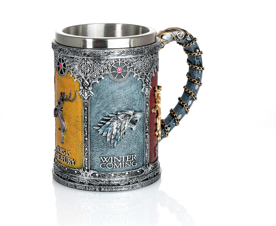 House Stark tankard from Game of Thrones series #3 Photograph by Steven Heap