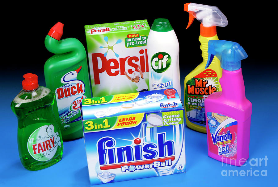 Household Cleaning Products #1 by Public Health England/science Photo  Library