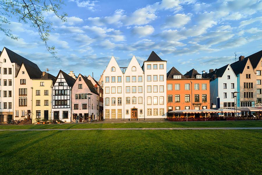 Houses And Park In Cologne, Germany #1 Photograph by Prasit Rodphan ...