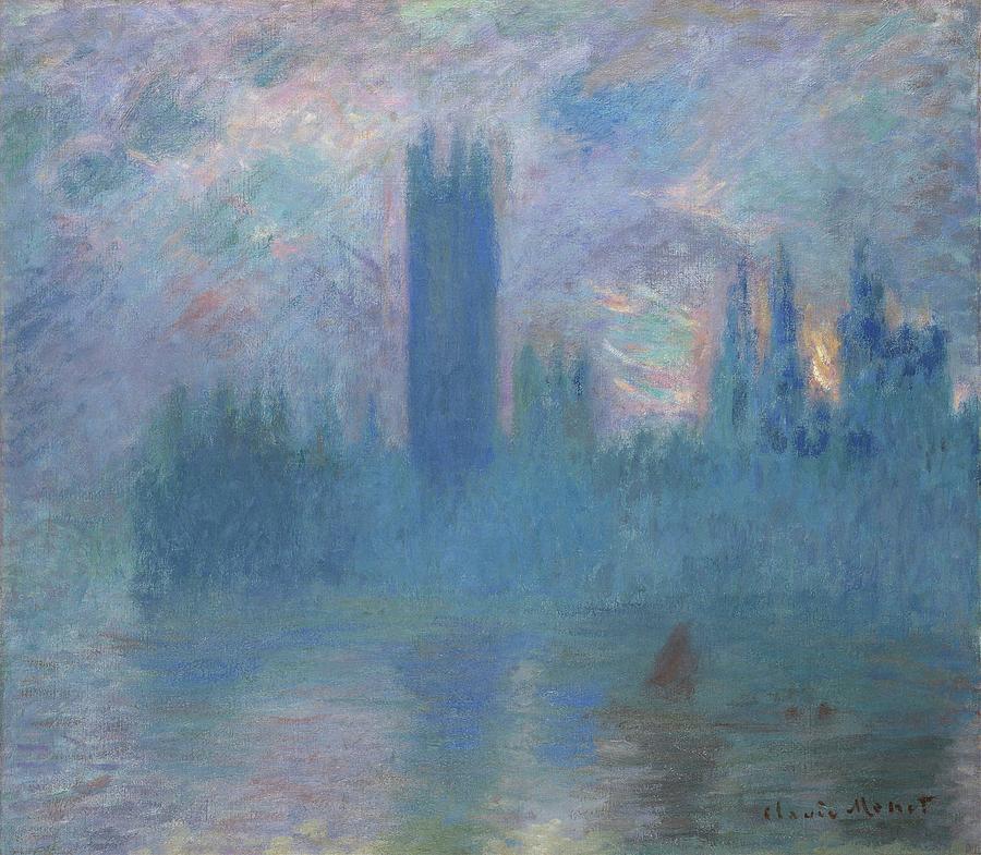 Claude Monet Painting - Houses Of Parliament, London by Claude Monet