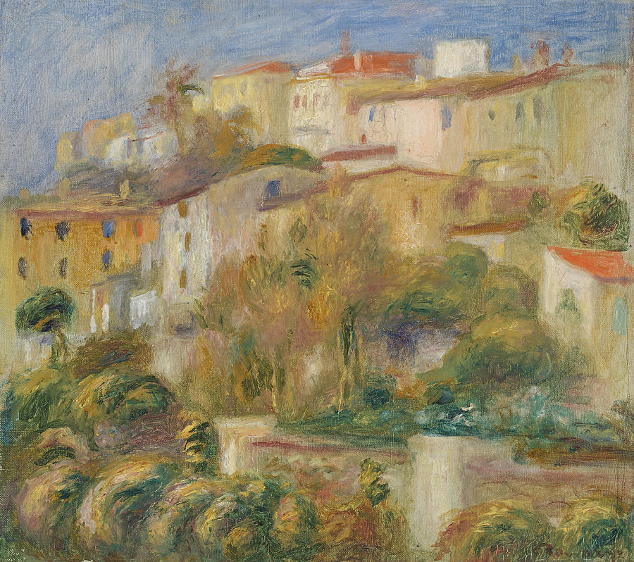 Houses on a Hill #2 Painting by Pierre-Auguste Renoir