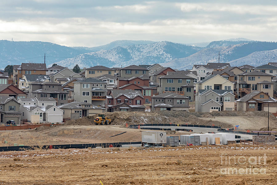 Denver Photograph - Housing Development In Denver Suburbs #1 by Jim West/science Photo Library