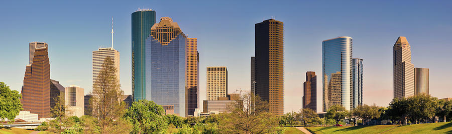 Houston Skyline Downtown Skyscraper #1 Photograph by Moreiso